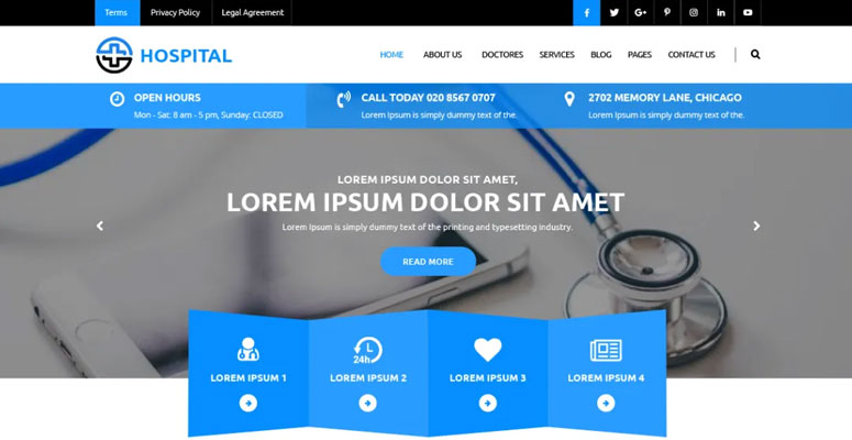 Medical Hospital - IsItWP - Free WordPress Theme Detector Medical Hospital