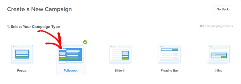 How to Create a Full-Screen Welcome Mat Optin Form in WP 5 New Campaign Type Fullscreen