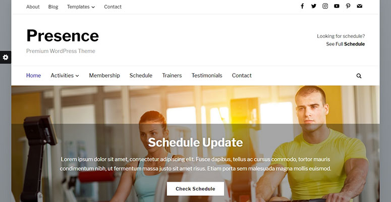 Presence - IsItWP - Free WordPress Theme Detector Presence