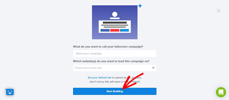 How to Create a Full-Screen Welcome Mat Optin Form in WP 7 Start Building