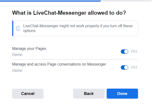 Livechat acions