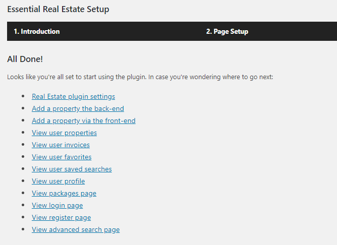 essential real estate plugin