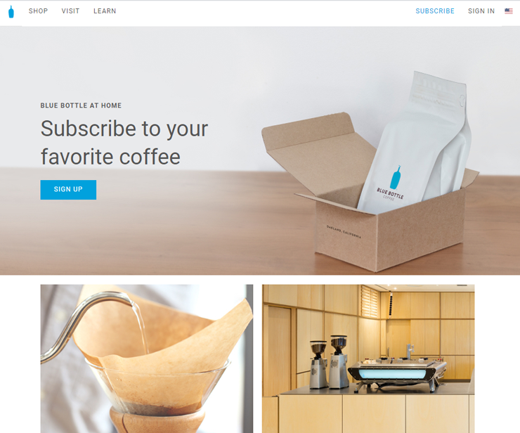 subscription box example bluecoffee