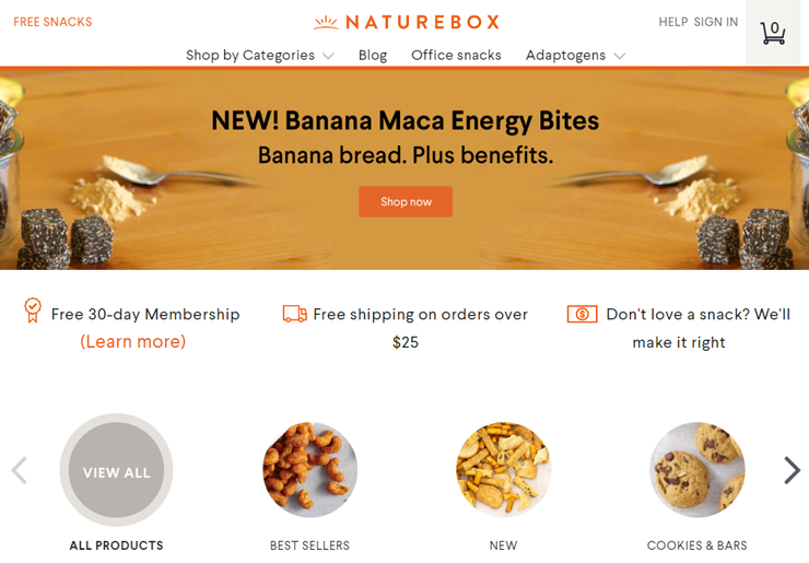 subscription box example naturebox