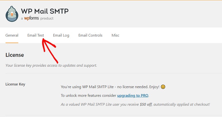 WP Mail SMTP settings