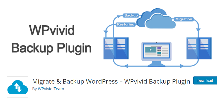 WPvivid, plug-in de migração