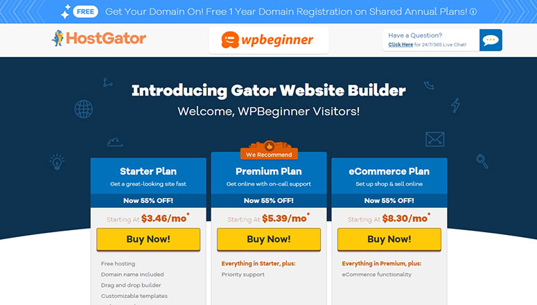 HostGator Builder