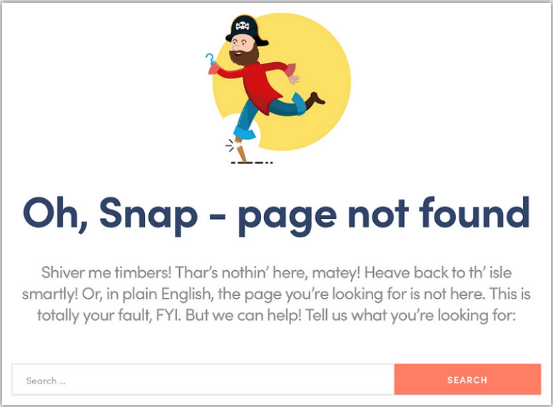 Themeisle 404 error page