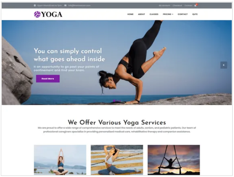 yoga theme