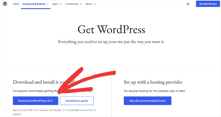 download wordpress