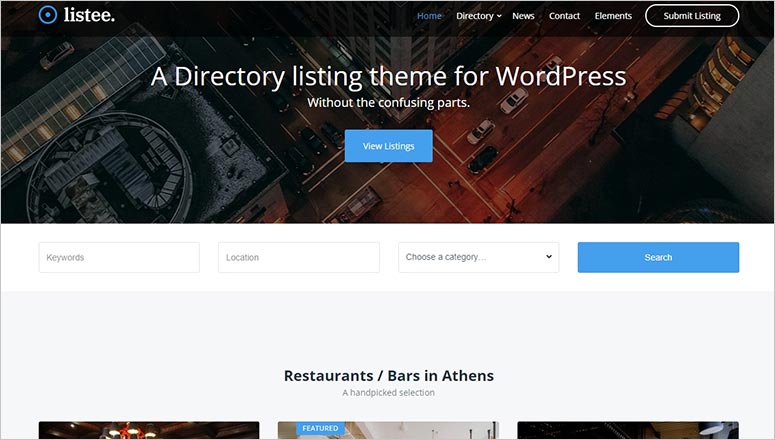 Listee - IsItWP - Free WordPress Theme Detector Listee
