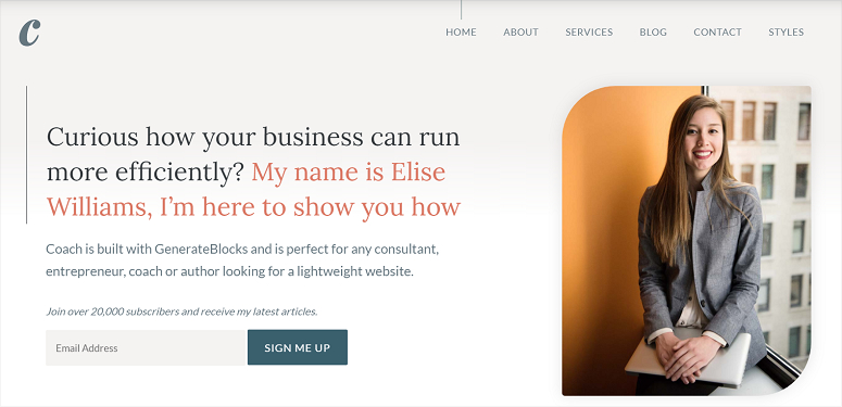 GeneratePress - IsItWP - Free WordPress Theme Detector GeneratePress