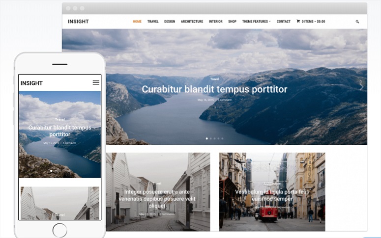 Insight wp news theme