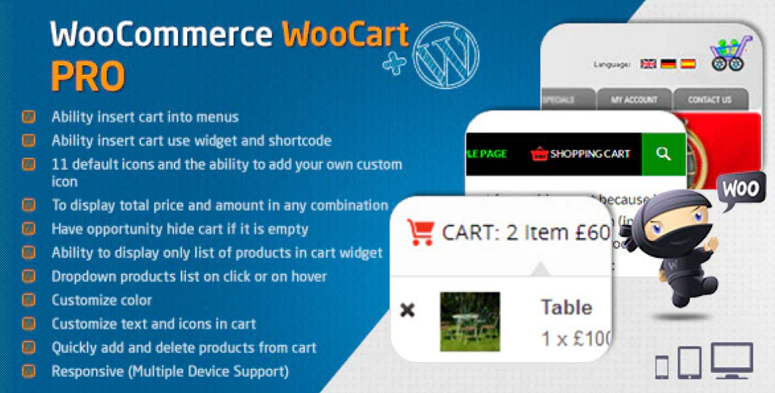 WooCart-Pro, shopping cart plugins