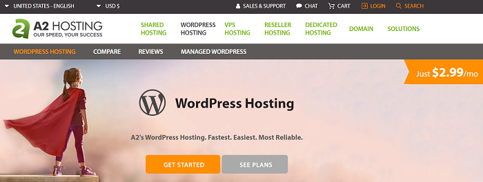 A2 Hosting WordPress Hosting