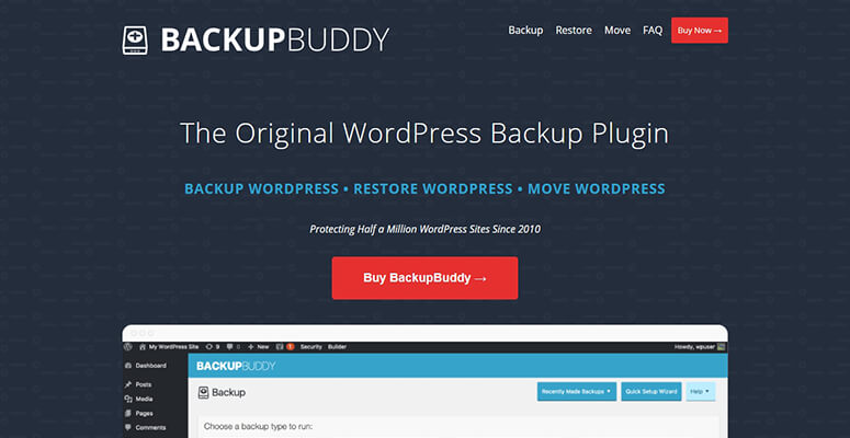 Complemento de copia de seguridad de WordPress BackupBuddy