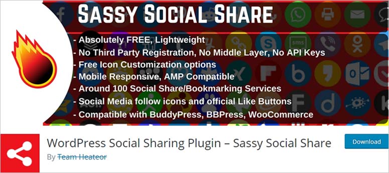 Sassy Social Share