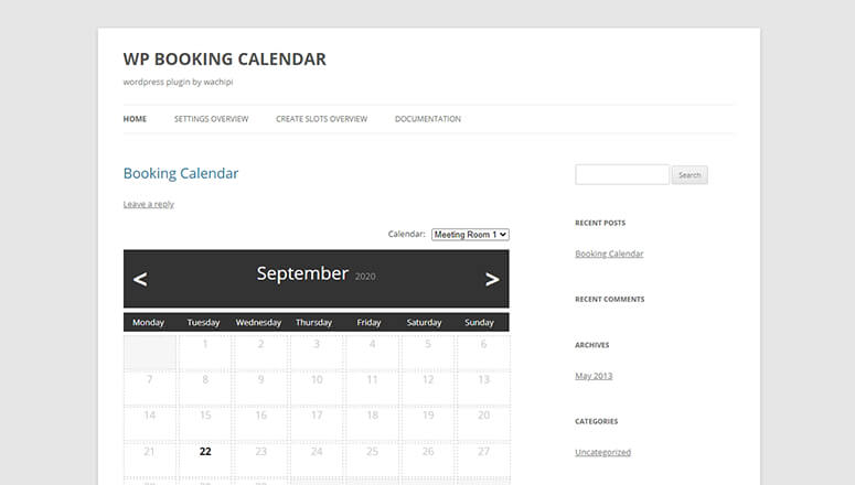 WP Booking Calendar