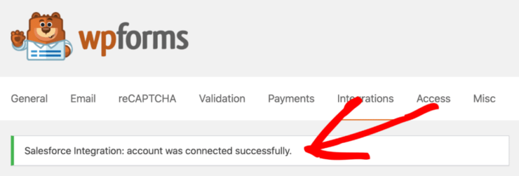 salesforce wpforms integration complete