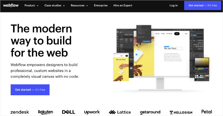 webflow homepage