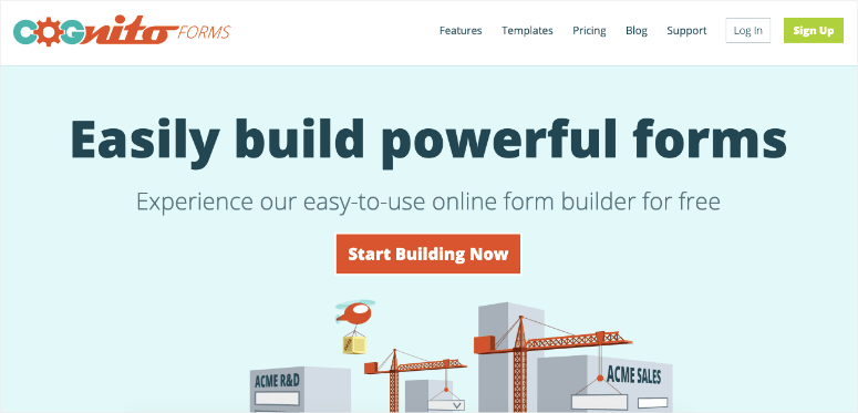 cognito forms online form builder plugin