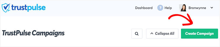 create trustpulse campaign