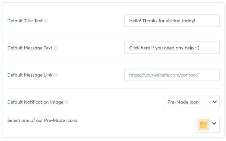 default notification settings - IsItWP - Free WordPress Theme Detector default notification settings