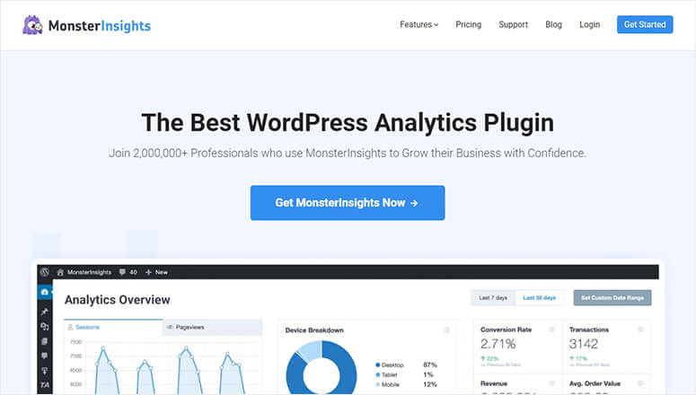 MonsterInsights Google Analytics Plugin