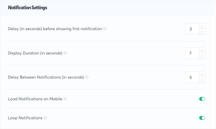 notification display settings_ - IsItWP - Free WordPress Theme Detector notification display settings_