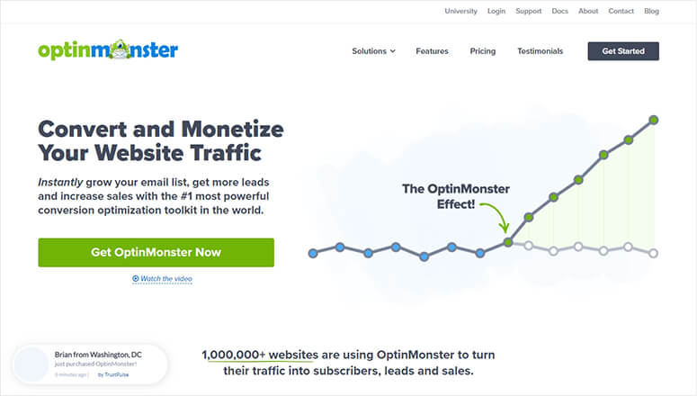 Complemento de optimización de clientes potenciales OptinMonster