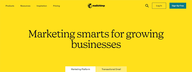 Mailchimp website