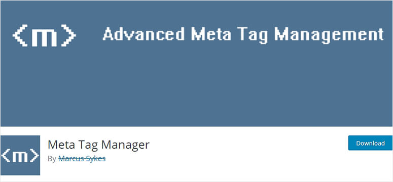 Meta Tag Manager