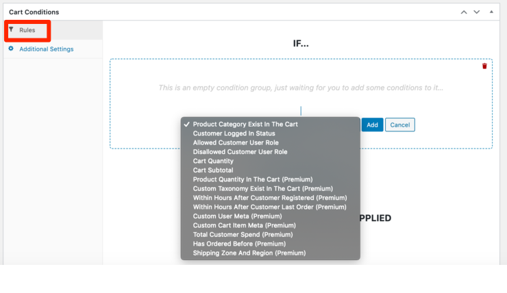 How to Set Up WooCommerce Cart Conditions (Step by Step) 9