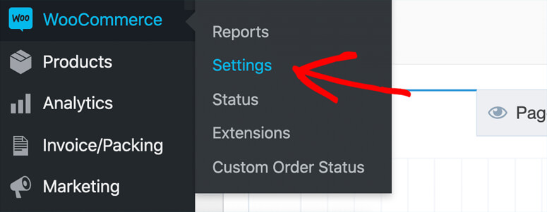 WooCommerce settings