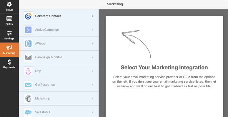 wpforms integrations