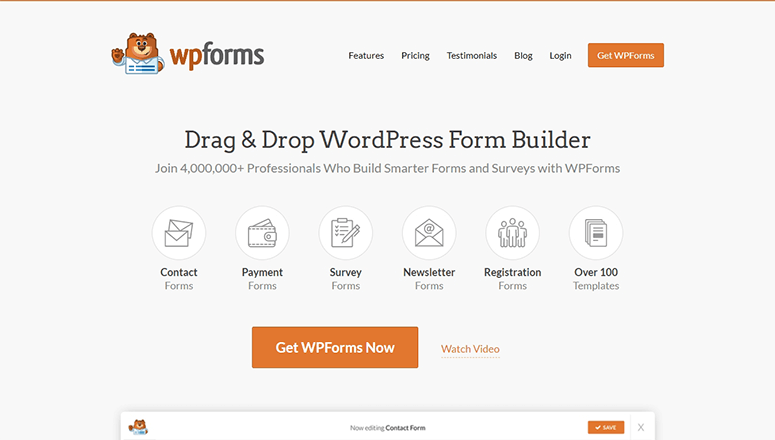 WPForms best WordPress helpdesk plugins
