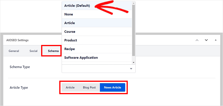 Add schema to posts and pages