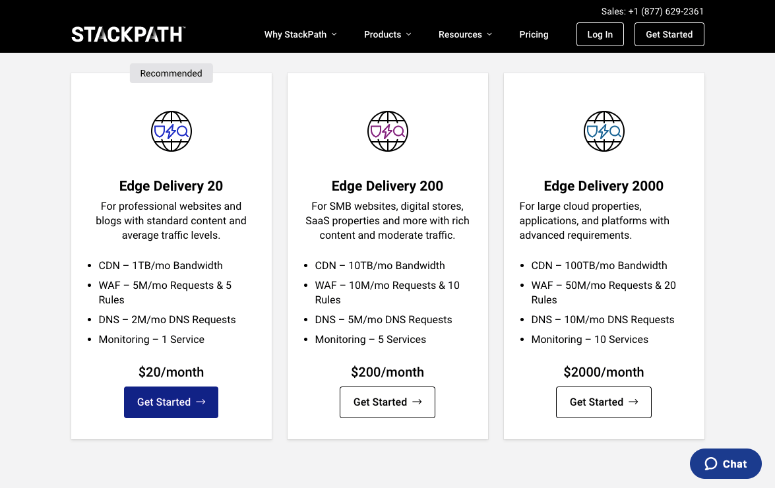 StackPath pricing