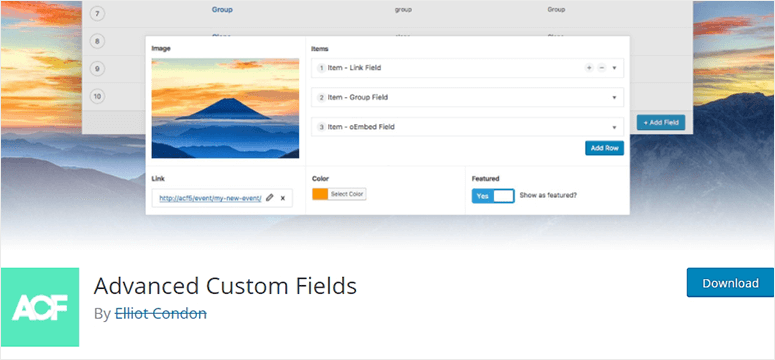 Advanced custom fields
