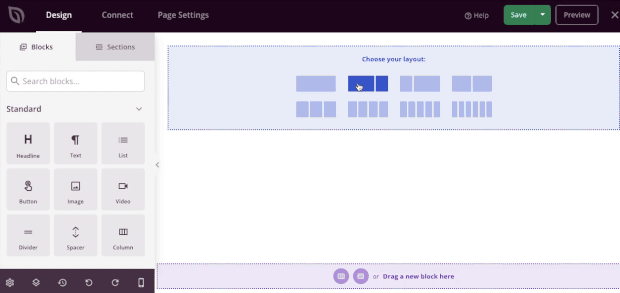drag and drop seedprod editor