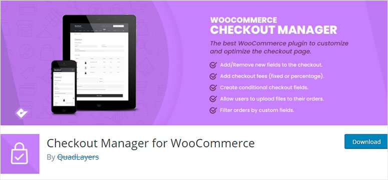 WooCommerce checkout manager