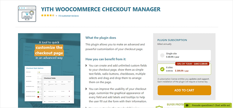 YITH WooCommerce checkout