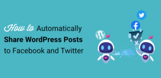 auto share wordpress posts to facebook and twitter