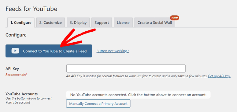 Connect YouTube feed - IsItWP - Free WordPress Theme Detector Connect YouTube feed