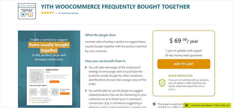 YITH WooCommerce frecuentemente comprados juntos