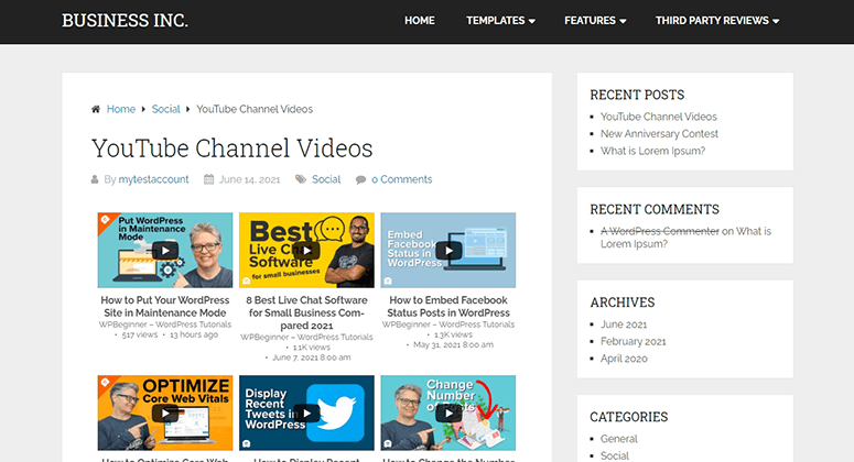 Embed a YouTube Feed in WordPress - IsItWP - Free WordPress Theme Detector Embed a YouTube Feed in WordPress