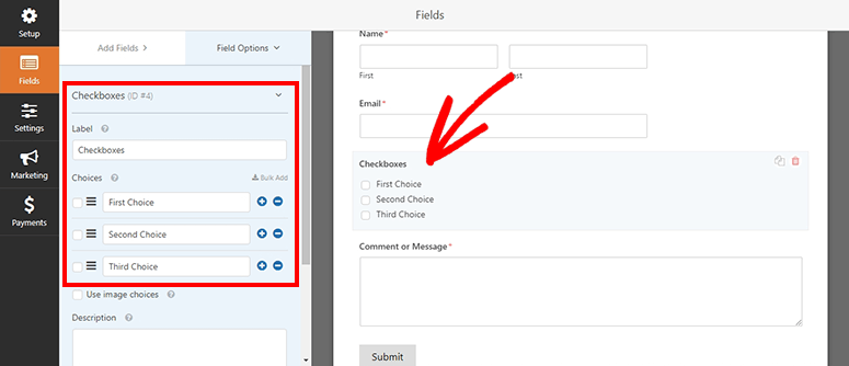 Checkboxes