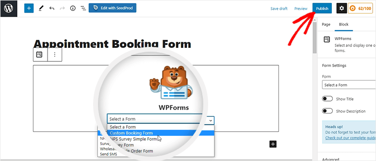 Select form