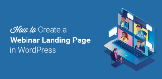 How to Create a Webinar Landing Page in WordPress