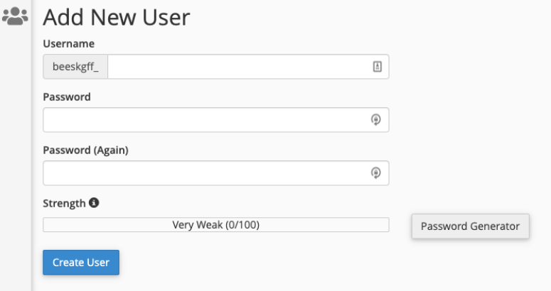 add new user database